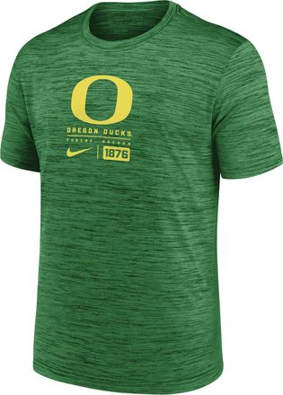 Nike Oregon Ducks Campus Center Block Velocity Nike Mens Dri-FIT College T-Shirt in Green | NKPQ30DUON-9JV