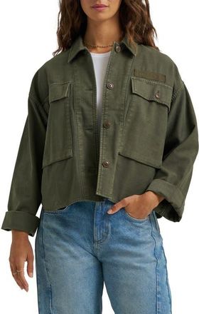 Lee Utility Overshirt in Oak Moss at Nordstrom, Size X-Small