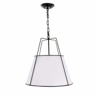 OEM L&aacute;mpara Amber De Lino Negro