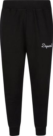 Dsquared2 Black Cotton Signature Pants