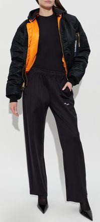 VETEMENTS Sweatpants With Logo, Womens, Black