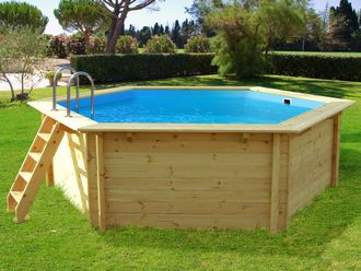 Habitat et Jardin Piscina De Madera hawai - 4.10 X 1.18 M