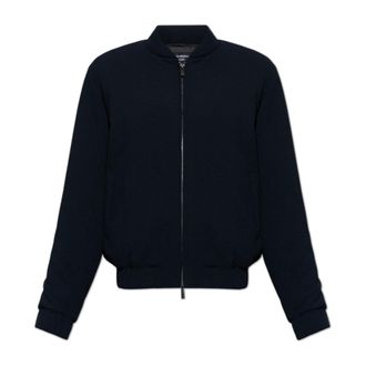 Emporio Armani Jacket Met Zakken - Heren - Bomber jackets - Blauw - XL - Leer - Jassen