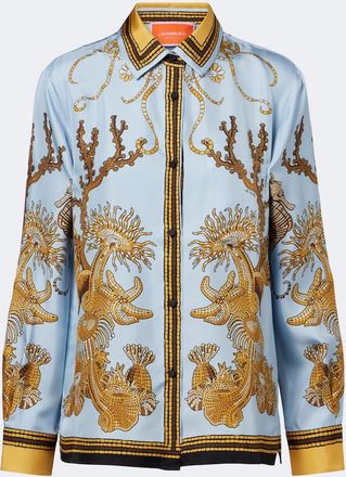 La DoubleJ Boy printed silk satin shirt