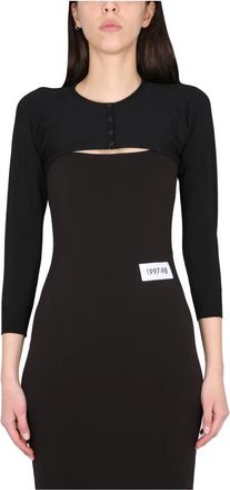 Dolce & Gabbana Kim Cardigan - Dames - Vesten - Zwart - S - Polyester - Truien & Vesten