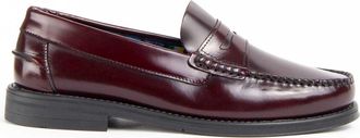 Purapiel Mens Loafer Castellar2 Burgundy Leather - Size UK 9.5