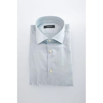 Baldinini Light Blue Cotton Men Mens Shirt