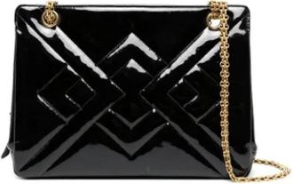 Chanel Pre-owned Leather chanel-bags - Dames - Vintage Schoudertas - Zwart - ONE Size - Vintage