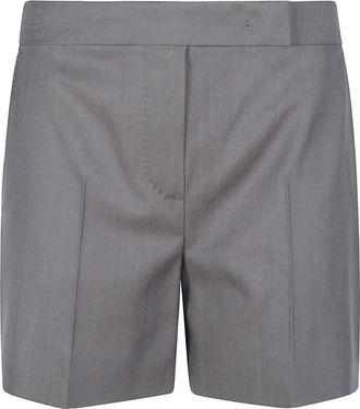 Max Mara Sadunco Shorts - Dames - Korte Broeken - Grijs - S - Wol - Korte Broeken
