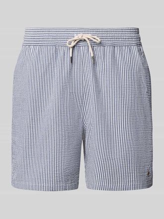 Ralph Lauren Badehose mit Label-Stitching in Blau, Gr&ouml;&szlig;e XXL