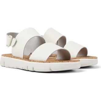 Camper Oruga Sandal in White Natu at Nordstrom Rack, Size 39