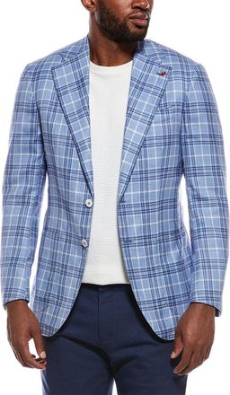Isaia Capri Linen & Wool-Blend Sport Jacket