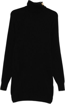 Balmain Cashmere And Wool Mini Dress-Donna