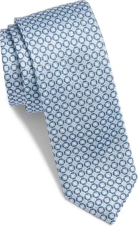 BOSS Jacquard Silk Tie in Light Pastel Blue at Nordstrom