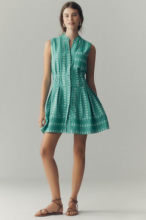 Maeve Sleeveless V-Neck Shirt Dress