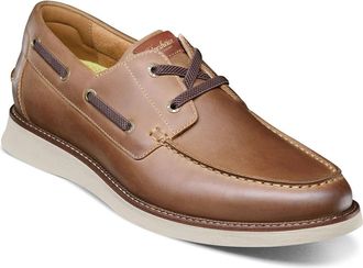 Florsheim Launch Moc Toe Lace-Up Boat Shoe in Brown at Nordstrom, Size 10.5