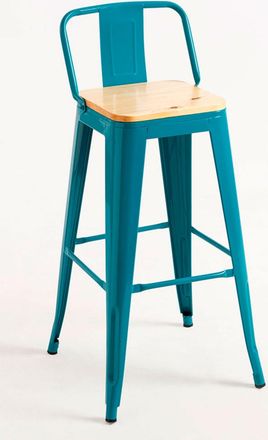 Regalos Miguel Pack 2 Taburetes color verde azulado en acero reforzado
