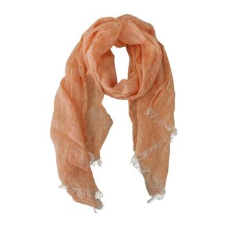 Malo Pa&ntilde;uelo Ligero de Lino con Bordes Deshilachados - Accessories - Mujer - Rosa - ONE SIZE
