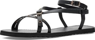 AllSaints Tyla Eyelet Sandals Womens Sandals Black : 7.5 M, Leather/Rubber