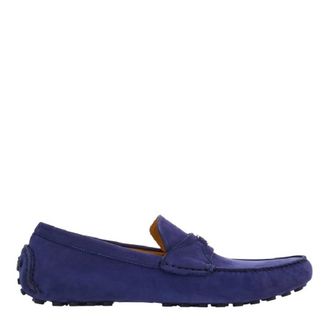 Ferragamo Driver Loafers with Gancini Ornament, Size 9 EE