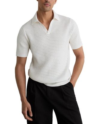 Reiss Merit Open Collar Twist Sweater