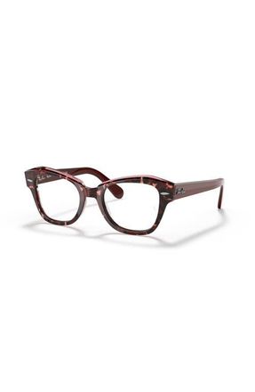 Ray-Ban 48mm Irregular optical glasses in Red at Nordstrom