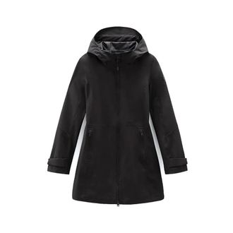 Woolrich Light Stretch Parka - Dames - Jassen - Zwart - Maat: XL Wol