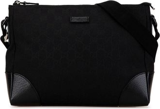 Gucci 2000-2015 GG Canvas crossbodytas - Zwart
