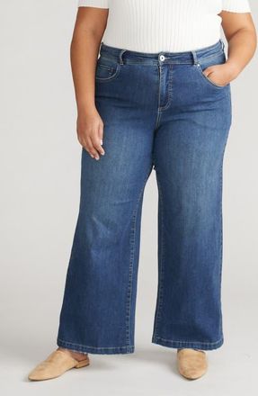 Universal Standard Taylor ComfortDenim Trouser Jeans in Seychelles Blue at Nordstrom, Size 14W