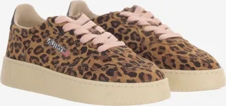 Autry Girls Sneakers Medalist Low Suede Multicolour Leather Trainers