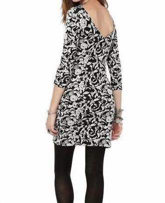 BB Dakota Melina Dress In Black And White