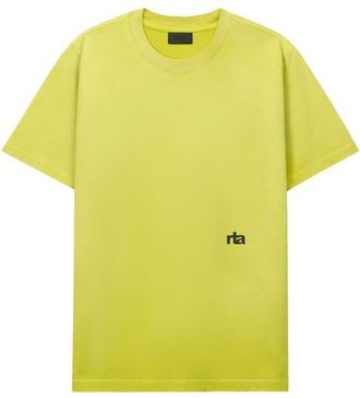 Rta Liam Logo Graphic T-Shirt in Citron Razor Type at Nordstrom, Size Xx-Large