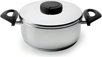 Lacor Casseruola in acciaio inox da 26 cm + coperchio - 85026 Lacor