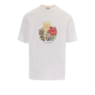 Dr&ocirc;le de Monsieur T-Shirts, male, Beige, Size: M Hibiscus Club T-Shirt