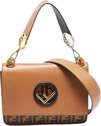 Fendi Pre-owned leren schoudertas - Dames - Vintage Schoudertas - Bruin - ONE Size - Leer - Vintage