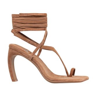 Jeffrey Campbell Schoenen, Dames, Bruin, 38 EU, Leer, Sandalen met hoge hak