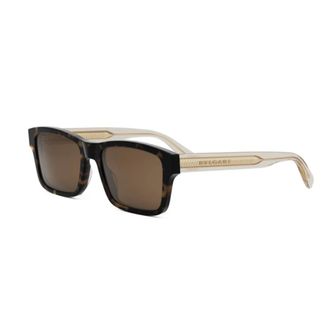 Bulgari Sunglasses, unisex, Beige, Size: 55 MM Tubogas Sunglasses