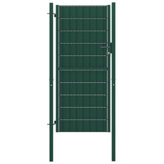 vidaXL Puerta De Aproximadamente 100x204 Cm De Pvc Y Acero Verde - 304373