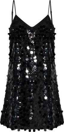 Silvian Heach Sequin-Embroidered Dress - Dames - Feestkleedjes - Zwart - M - Pailletten - Kleedjes