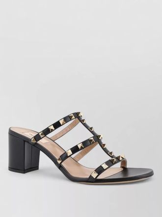 Valentino Garavani rockstud leather sandals side stud straps
