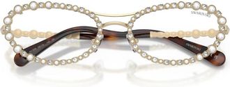 Swarovski Sk 7044 Zonnebrillen - Dames - Brillen - Geel - 56 MM - Accessoires