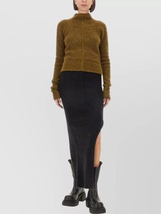 Rick Owens alpaca wool turtleneck jumper