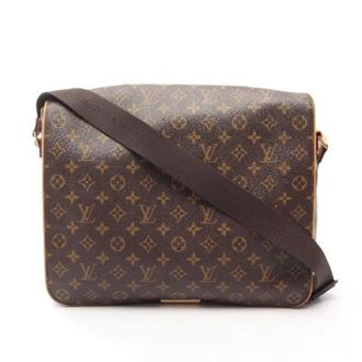 Louis Vuitton Pre-owned Abbesses Monogram Shoulder Bag - Heren - Pre-owned - Bruin - Maat: ONE Size Leer