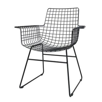 HKliving Wire Arm Chair, schwarz