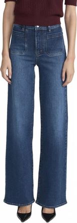 Frame Denim Le Slim Palazzo Modernist Pocket Jeans In Savior