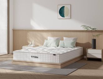 Titan Ortho Pocket Mattress in White | Size: King