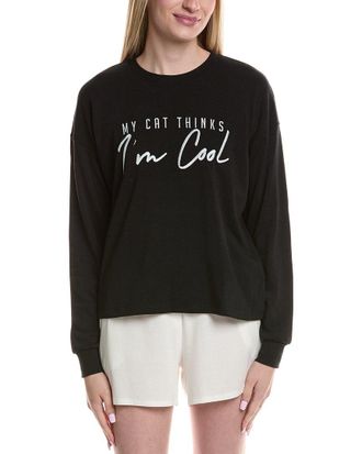 PJ Salvage Pj Salvage Flannel Stitch Top