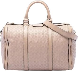 Gucci Pre-owned Vintage Satchel - Dames - Vintage Handtas - Beige - ONE Size - Leer - Vintage