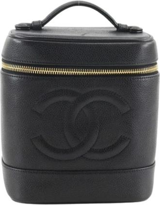 Chanel Pre-owned Handbags, female, Black, Size: ONE SIZE Pre-owned Vintage Handbag