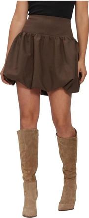 Notre-V Nv-Indie Mini Rok - Dames - Korte rokken - Bruin - M - Rokken